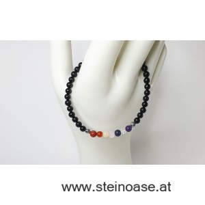 Armband Chakra & Onyx  4mm